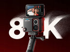 Kamera SJCAM SJ30 Dual Lens 8K Obracany Ekran 2.51" 48MP 7h + Selfie stick + akcesoria
