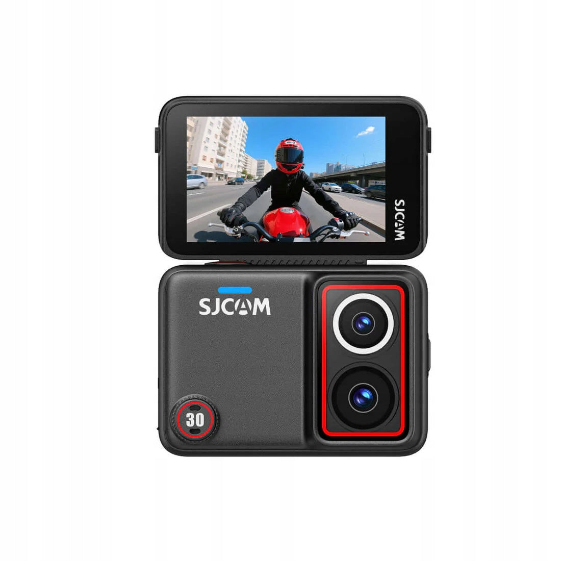 Kamera SJCAM SJ30 Dual Lens 8K Obracany Ekran 2.51" 48MP Stabilizacja 512GB + akcesoria
