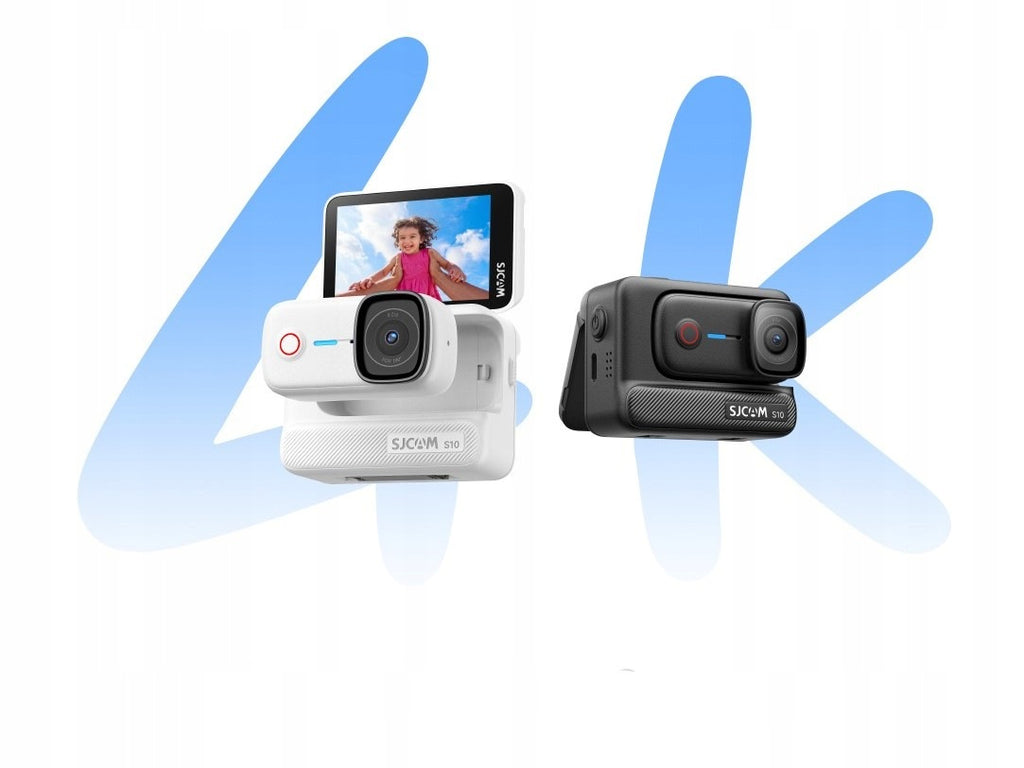 Kamera kieszonkowa SJCAM S10 Biały 4K 45g Magnetyczna -128GB
