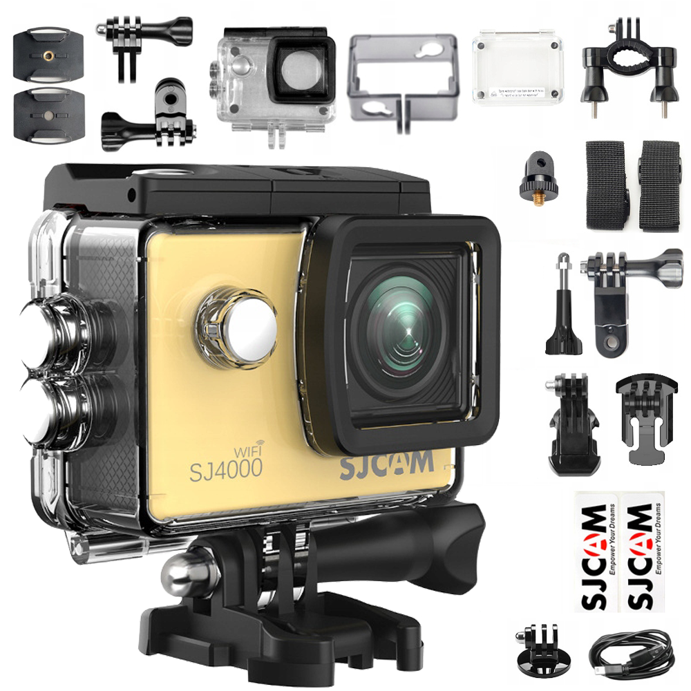 Kamera sportowa SJ4000 SJCAM WiFi 4k / 30FPS Złota