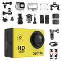Kamera sportowa SJCAM SJ4000 fullhd 1080p menu PL org zółta 30FPS