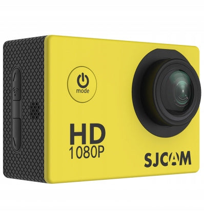 Kamera sportowa SJCAM SJ4000 fullhd 1080p menu PL org zółta 30FPS