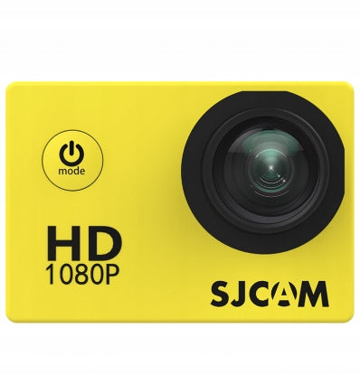 Kamera sportowa SJCAM SJ4000 fullhd 1080p menu PL org zółta 30FPS