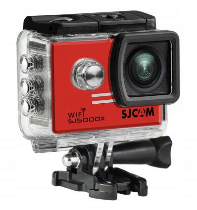 Kamera sportowa SJCAM SJ5000X czerwona Wi-Fi 4K UHD