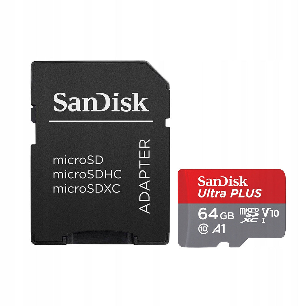 Karta microSDXC SanDisk Ultra Plus 64 gb klasa 10 (150MB/s)