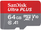 Karta microSDXC SanDisk Ultra Plus 64 gb klasa 10 (150MB/s)