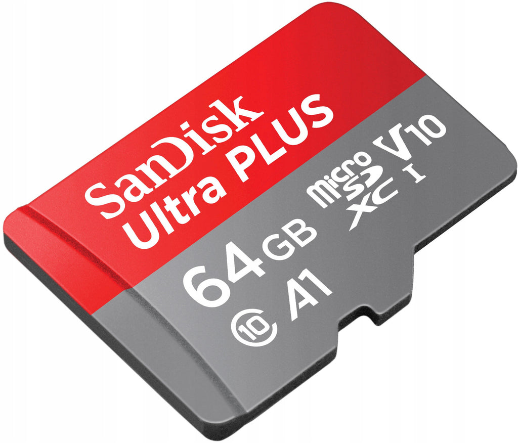 Karta microSDXC SanDisk Ultra Plus 64 gb klasa 10 (150MB/s)