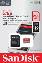 Karta pamięci SanDisk Ultra microSDXC 256GB 150MB/s A1 + Adapter SD