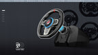 Kierownica wyścigowa FlashFire Buddh Mini racing F119 (wymienna obręcz) + pedały