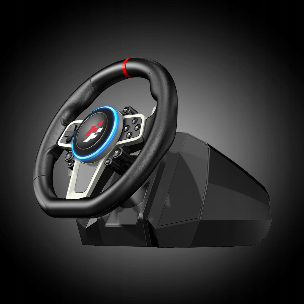 Kierownica wyścigowa FlashFire Buddh Mini racing F119 (wymienna obręcz) + pedały
