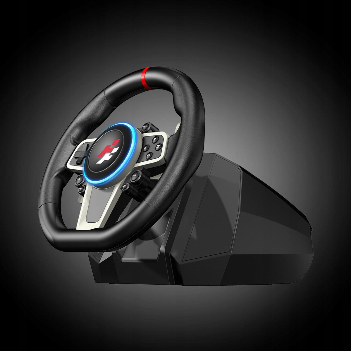 Kierownica wyścigowa FlashFire Buddh Mini racing F119 (wymienna obręcz) + pedały