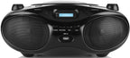 Kultowy Radioodtwarzacz boombox JVC RDE661B czarny Bluetooth USB cd FM 4W