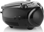 Kultowy Radioodtwarzacz boombox JVC RDE661B czarny Bluetooth USB cd FM 4W
