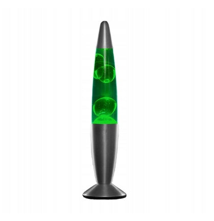 Lampa dekoracyjna lawa magma 25W nocna zielona