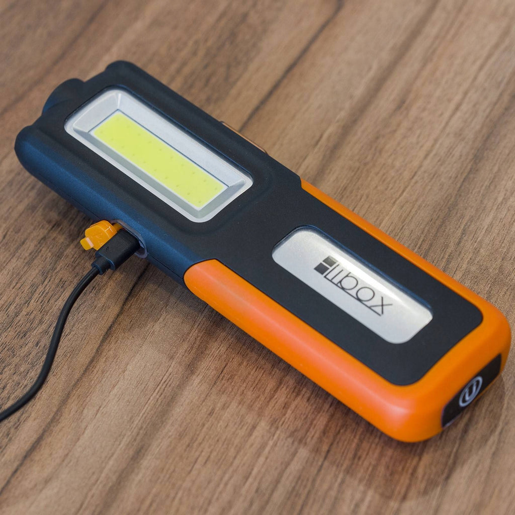 Latarka lampa warsztatowa akumulator USB COB LED