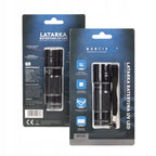 Latarka UV ultraviolet LED aluminiowa bateryjna poręczna wytrzymała 395nm