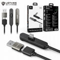 LENYES Kabel 2w1 240 W z podstawką pod telefon 1,20 m LC569