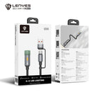 LENYES Kabel 2w1 z lampką LED LC114
