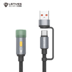 LENYES Kabel 2w1 z lampką LED LC114