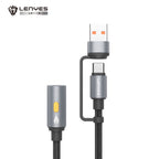 LENYES Kabel 2w1 z zapalarką elektryczną LC113