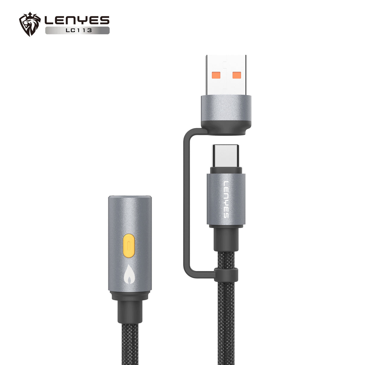 LENYES Kabel 2w1 z zapalarką elektryczną LC113