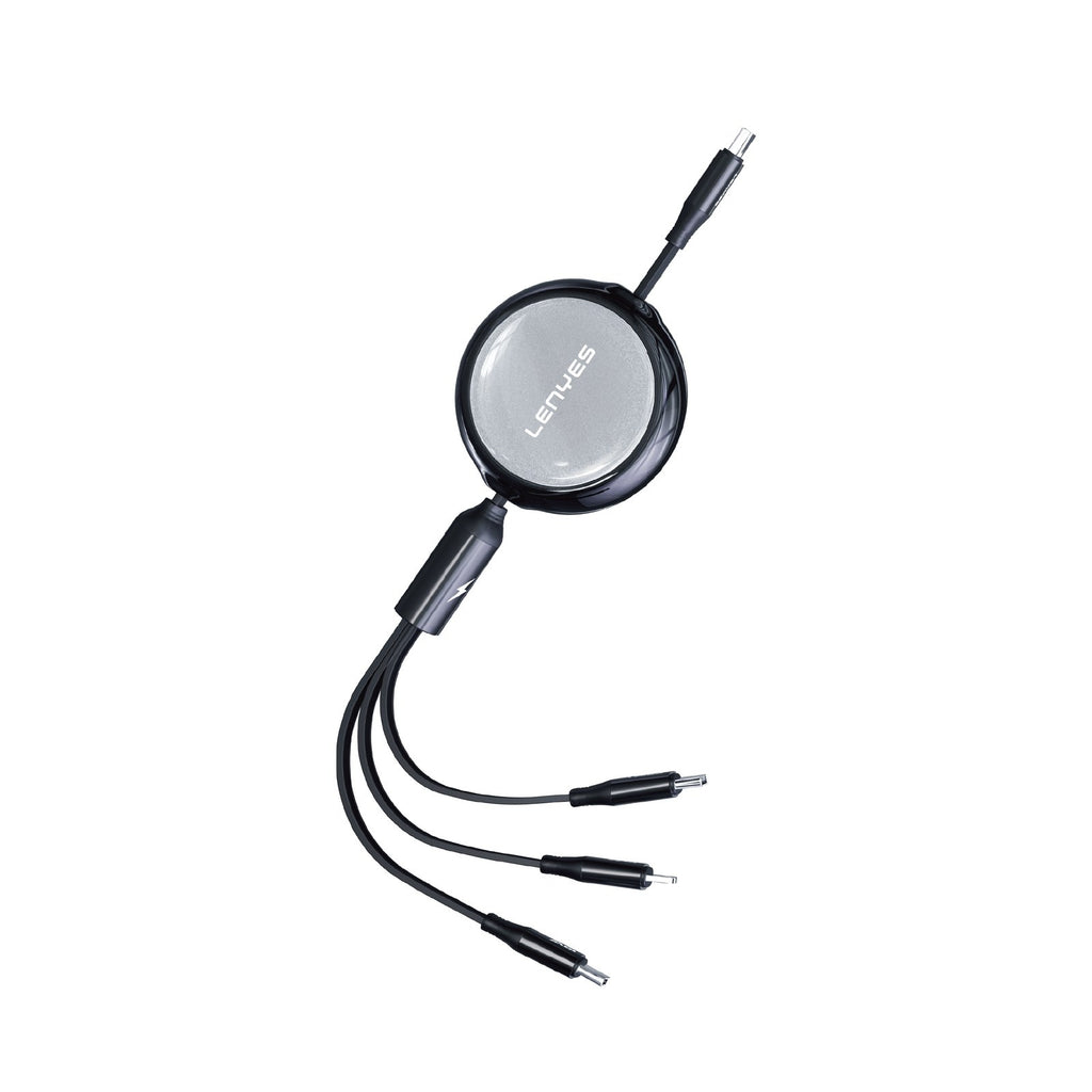 LENYES Kabel 3w1, podwójne wyjście USB-C 60W 1,20 m LC524