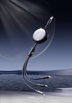 LENYES Kabel 3w1, podwójne wyjście USB-C 60W 1,20 m LC524