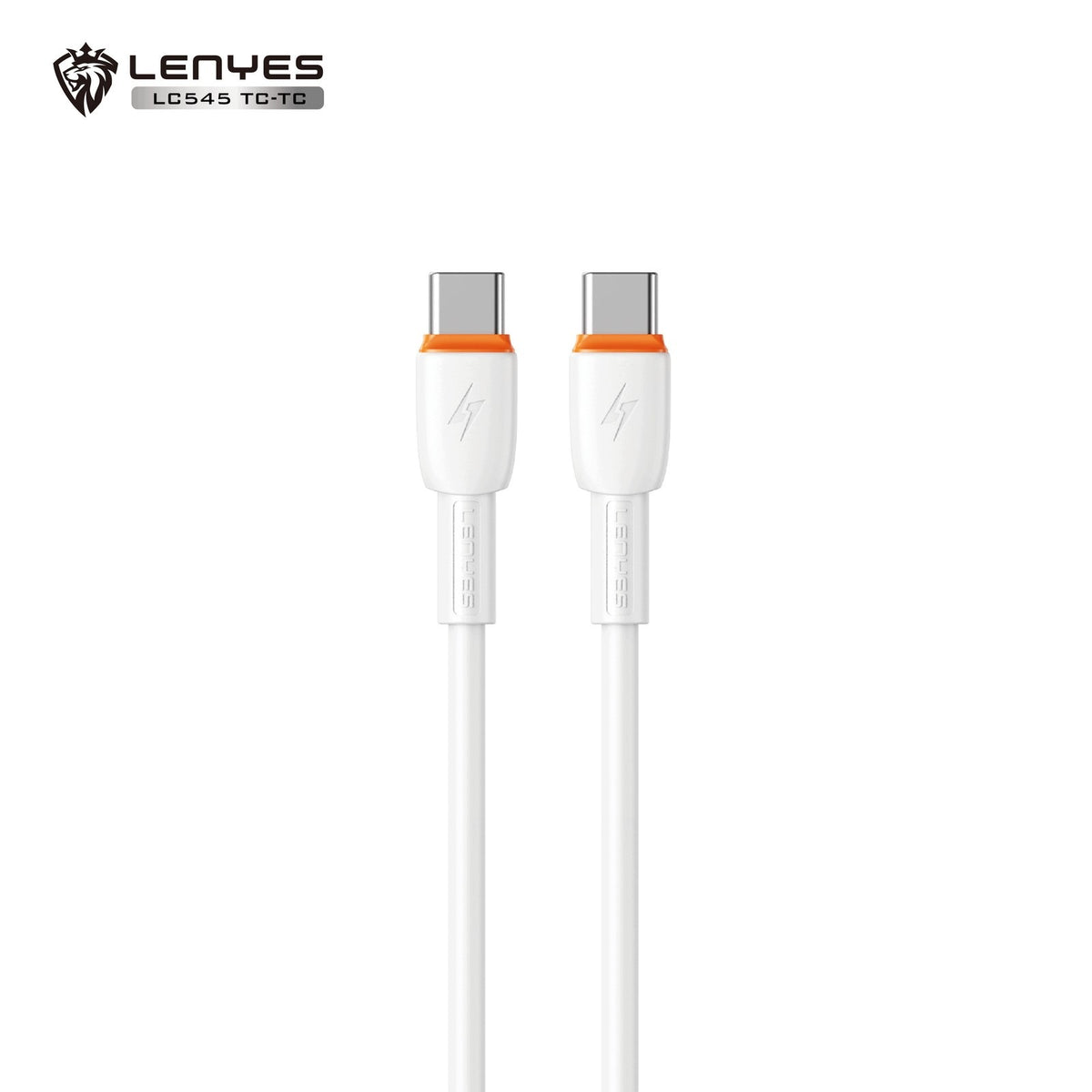 LENYES Kabel PVC USB-C — USB-C 60 W 1,00 m LC545 TC-TC