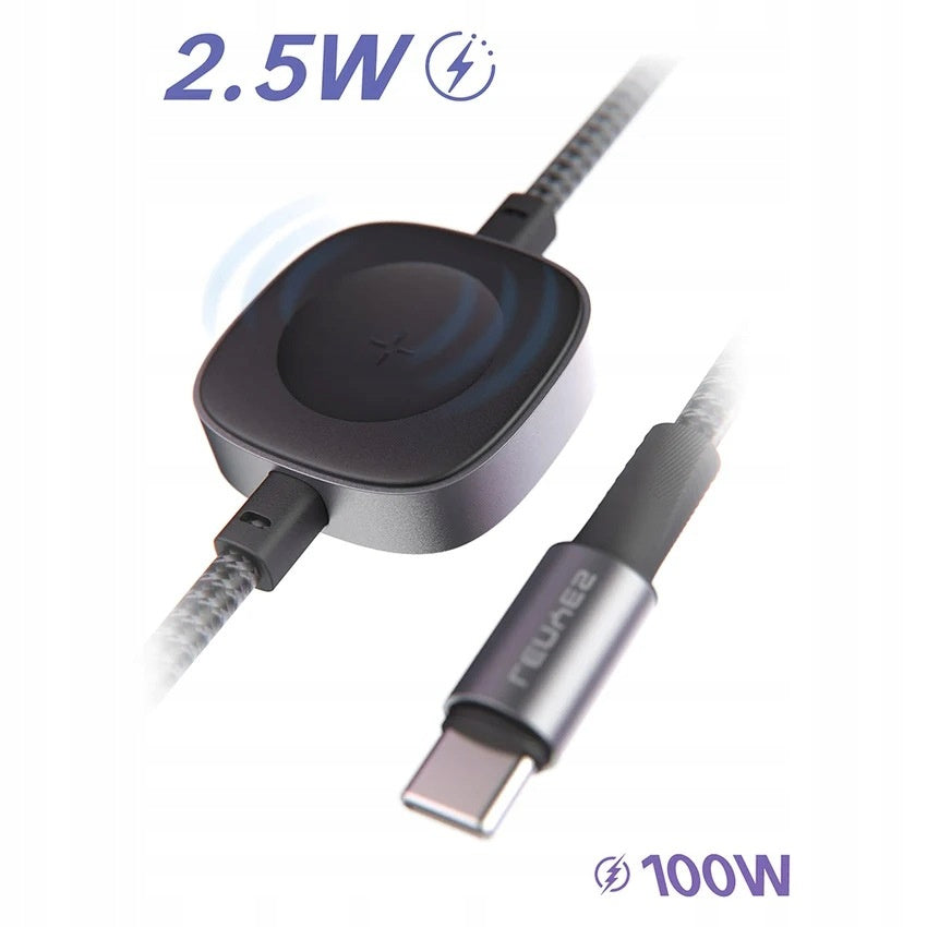 LENYES Kabel USB-C 100 W z ładowarką do smartwatcha 1,20 m LC540 TC-TC