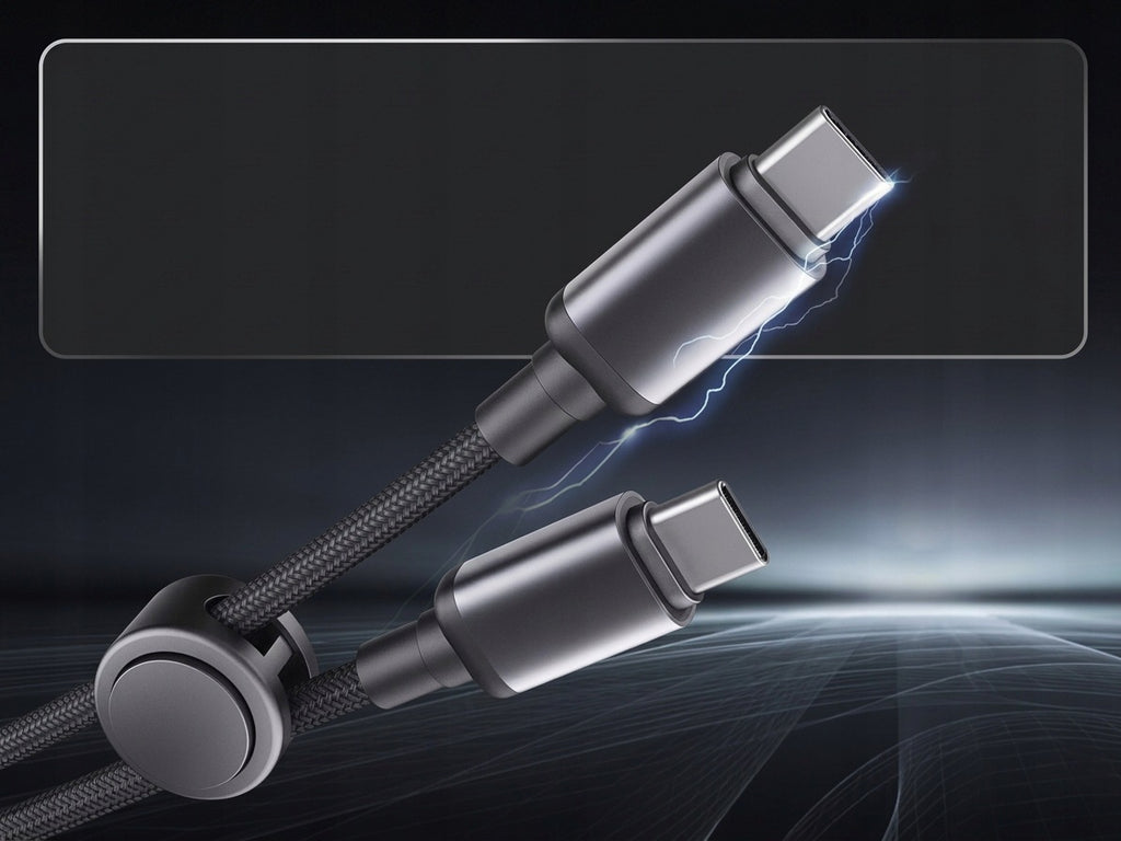 LENYES Kabel USB-C 100 W z masażerem karku 1,00 m LC558 TC-TC
