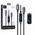 LENYES Kabel USB-C 240 W z kolorowym wyświetlaczem TFT 1,20 m LC572 TC-TC