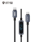 LENYES Kabel USB-C 240 W z kolorowym wyświetlaczem TFT 1,20 m LC572 TC-TC