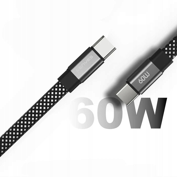 LENYES Kabel USB-C — Lightning w oplocie 27W 1,00 m LC528 TC-I