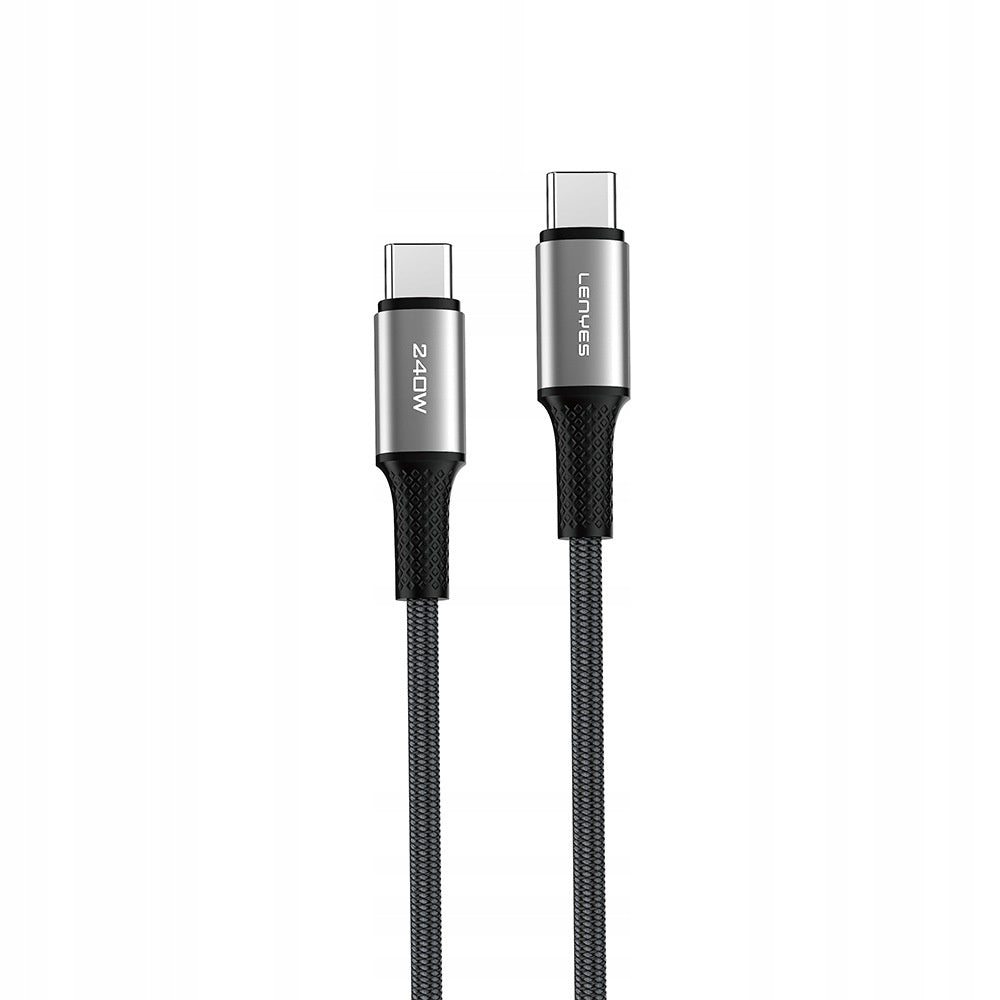 LENYES Kabel USB-C — USB-C 240 W w oplocie 1,00 m LC563 TC-TC