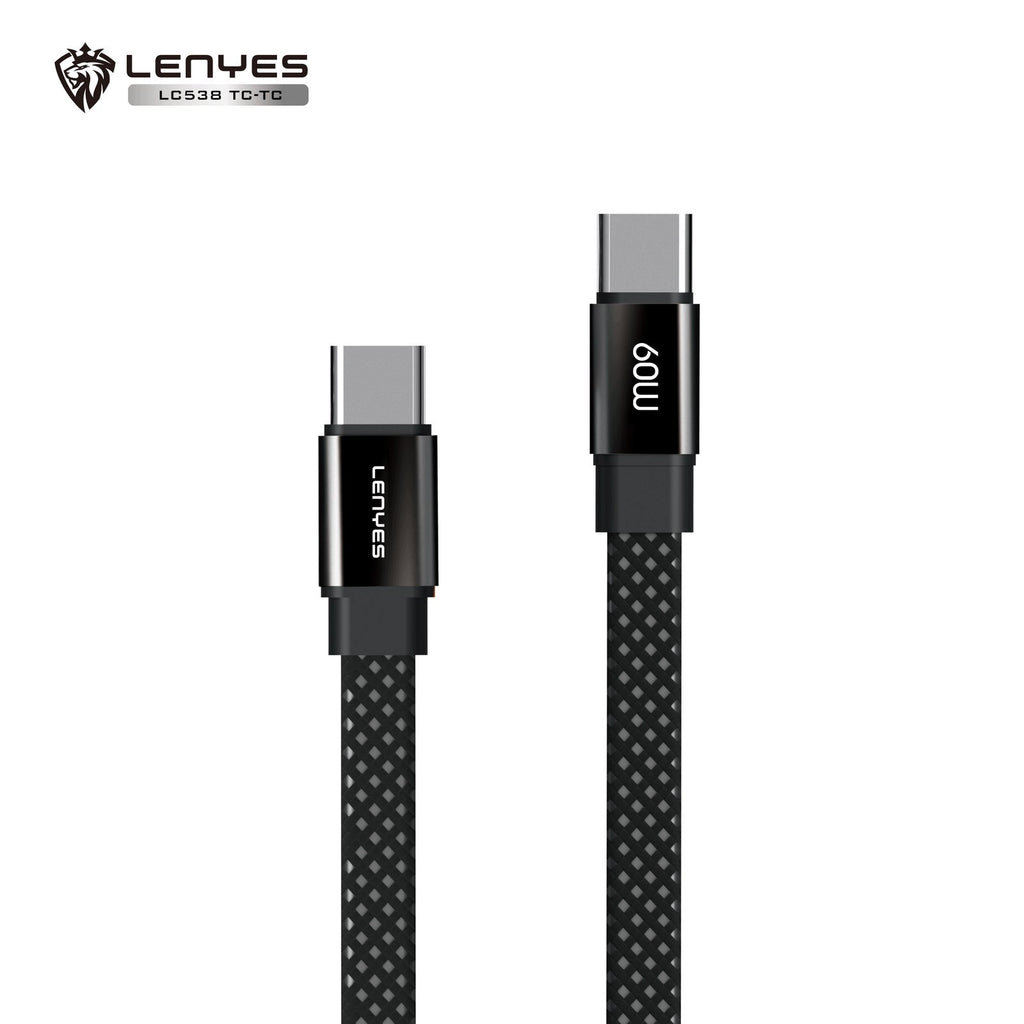 LENYES Kabel USB-C — USB-C 60 W, 480 Mb/s 1,00 m LC538 TC-TC