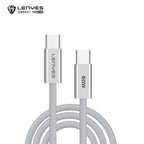 LENYES Kabel USB-C — USB-C 60 W w oplocie 1,00 m LC551 TC-TC