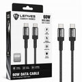 LENYES Kabel USB-C — USB-C w oplocie aluminiowym 60W 1,00 m LC546 TC-TC