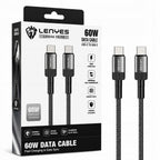 LENYES Kabel USB-C — USB-C w oplocie aluminiowym 60W 1,00 m LC546 TC-TC