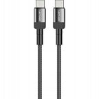 LENYES Kabel USB-C — USB-C w oplocie aluminiowym 60W 1,00 m LC546 TC-TC