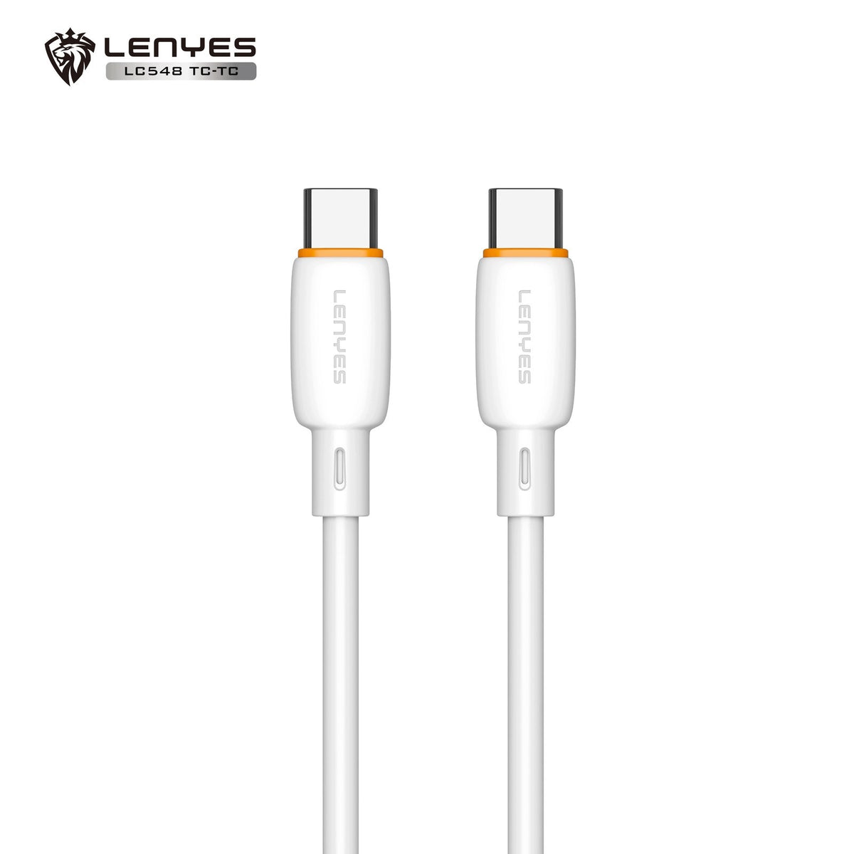LENYES Kabel silikonowy USB-C — USB-C 60 W 1,00 m LC548 TC-TC
