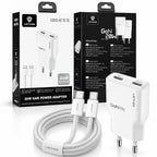 LENYES Ładowarka sieciowa GaN 20 W, 2x USB-C LCH15 EU TC-TC