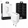 LENYES Ładowarka sieciowa GaN 65 W, 3 porty LCH96 EU TC-TC