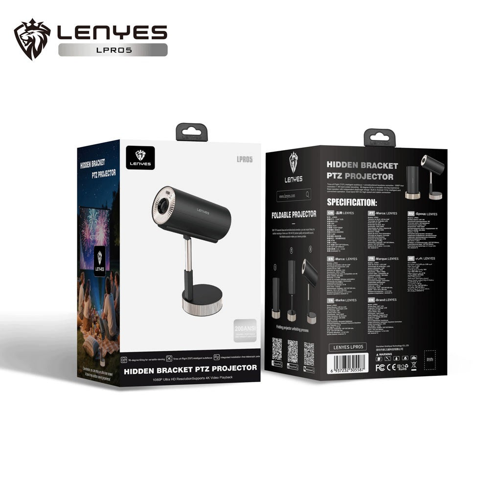 LENYES Projektor Full HD 200 ansi z LPR05