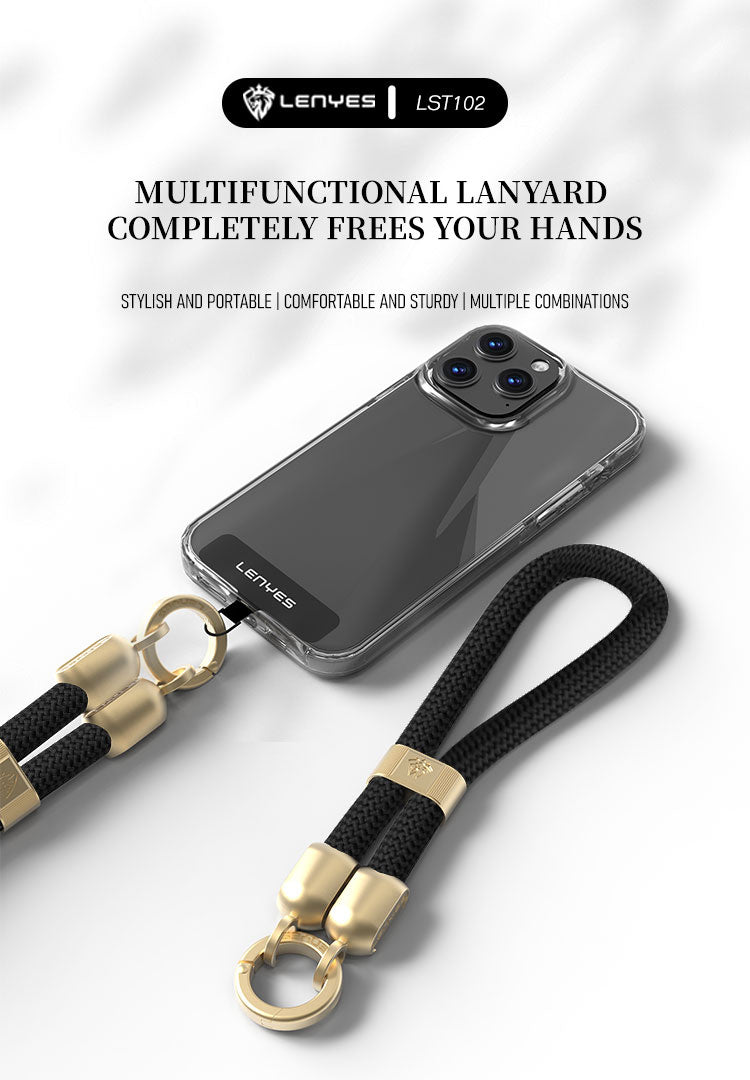 LENYES Smycz do telefonu na LST102 black