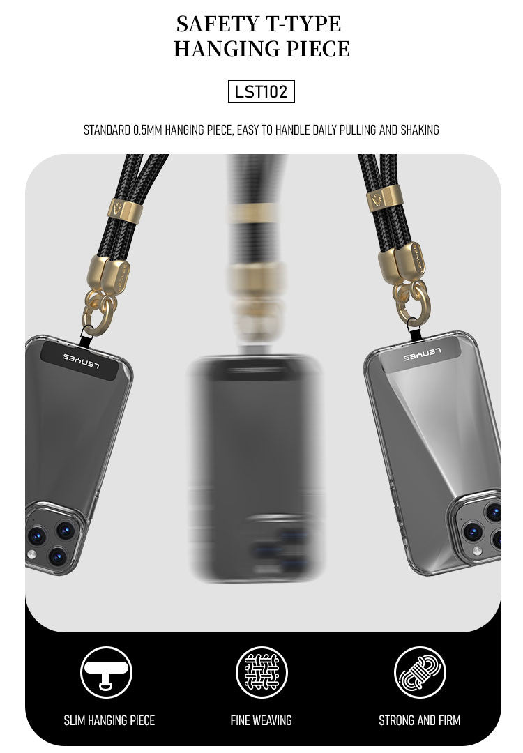 LENYES Smycz do telefonu na LST102 black