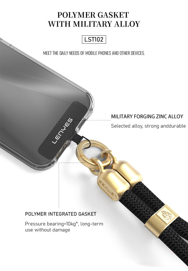 LENYES Smycz do telefonu na LST102 black