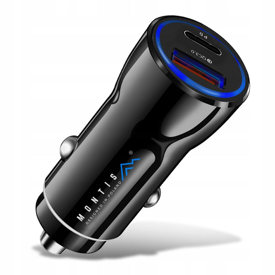 Ładowarka samochodowa , USB typ C Montis 3000 mA