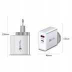 Ładowarka sieciowa MT008 , USB typ C uniwersalna 6000 mA 12 V