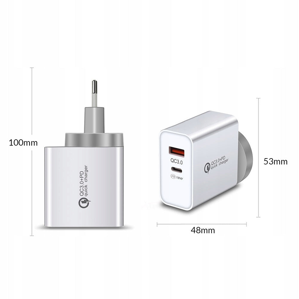 Ładowarka sieciowa MT008 , USB typ C uniwersalna 6000 mA 12 V