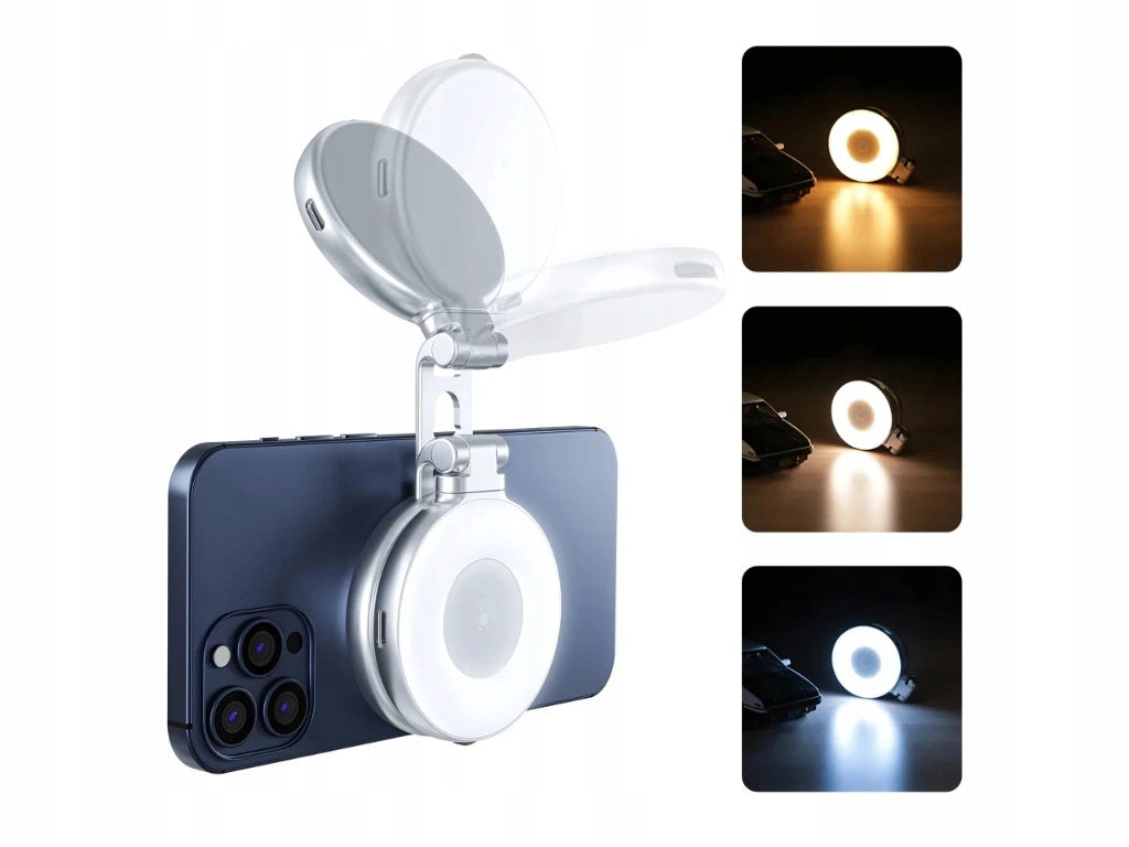 Lampa pierścieniowa z lusterkiem Telesin C03